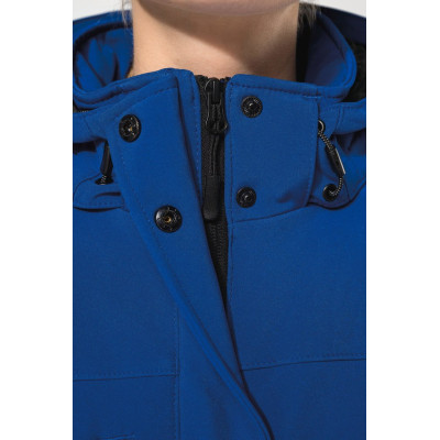 Ladies’ hooded softshell lined parka
